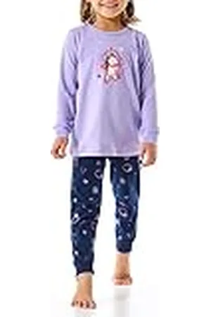 Schiesser Mädchen Schlafanzug Set Pyjama lang - 100% Organic Bio Baumwolle - Größe 92 bis 140