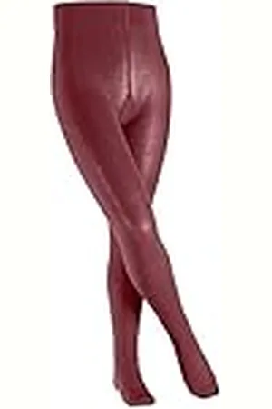 Falke Unisex, barn, bomull, touch, strumpbyxor, bomull, svart, vit, många andra färger, förstärkta barnstrumpbyxor utan mönster, ogenomskinliga, bomullsstrumpbyxor, enfärgade och tunna, 1 st, Röd