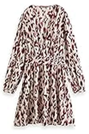 Scotch&Soda Maison dam wrapped kort casual klänning, borstad Ikat körsbär Pie 6018, 32, , 32 SE