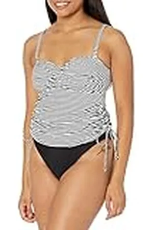 Panache Kvinnor Anya Bandeau randig tankini