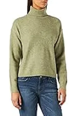 Pieces® Damer Pcskyla Ls Roll Neck ull stickad Bc tröja, , L