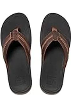 Reef Herr Lthr Ortho-Bounce Coast Flipflop, , 39 EU