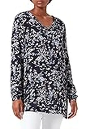 Kaffe KABON Amber Tunic jacka, mellannatt/bruna blad, 34 dam