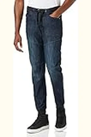 Enzo Jeans med avsmalnande passform för män, , 38W x 32L