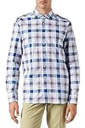 Hackett Hackett limited Herr Slub Madras Check Shirt, , XXL