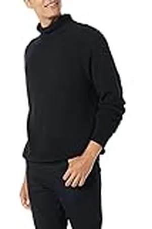 Amazon Herr 100% bomull ribbstickad polotröja, , Medium