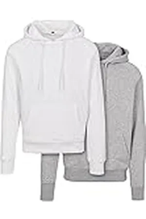 Build Your Brand Huvtröja för män, raglan sweat hoody 2-pack, tvåpack huvtröja för män med raglanärmar, , S