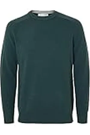 SELECTED Selected Herr rund hals tröja SLHNEWCOBAN S M L XL XXL blå grå beige, , S