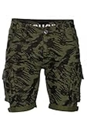 Alpha Industries Crew Short Camo Kapa, Brushstroke Green, 32 Unisex Vuxen