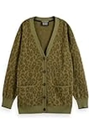 Scotch&Soda Jacquard avslappnad kofta för kvinnor, , M