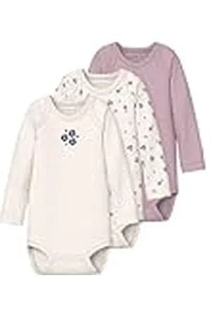 NAME IT Namn it baby dam Nbfbody 3P Ls Flower Noos, Numeric_86 (förpackning med 3), , numeric_86