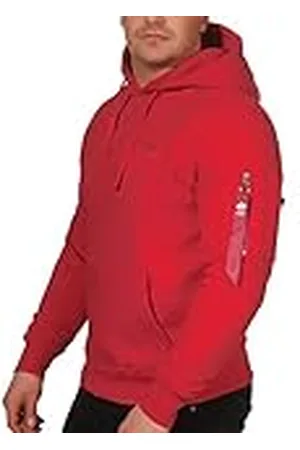 Alpha Industries Hoody med ryggtryck och kamouflagetryck Huvtröja för män White/Black Camo
