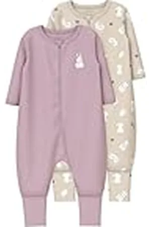 NAME IT Nbfnightsuit 2P Zip Ff Sand Rabbit Noos, , 80
