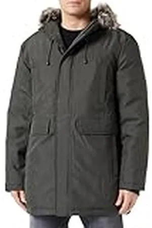 Only & Sons ONSFUTURE Faux FUR Parka OTW vinterjacka, Peat, XL, , XL