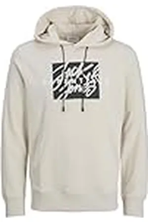 JACK & JONES Huvtröja för män logotyp huvtröja, , M