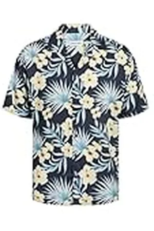JACK & JONES JJJEFF FLORAL AOP Resort Shirt SS, , XL