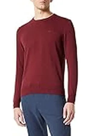 Daniel Hechter Herr stickad crewneck tröja med rund hals, , S