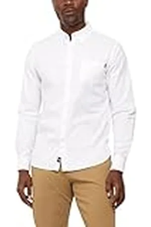 Dockers Stretch Oxford Shirt Skjortor Män Papper Vit XS, , XS