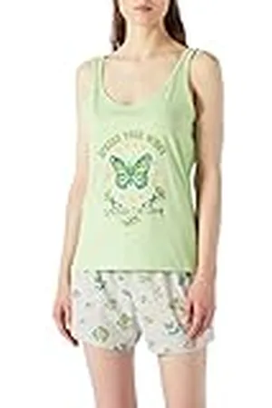 Koton Dam bomull fjäril tryckt pyjamas-set, , L