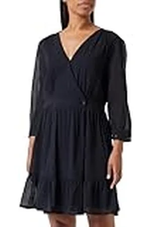 Scotch&Soda Dam Wrap miniklänning ledig klänning, svart 0008, 40, , 40