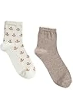 Koton Kvinnor 2-pack strumpor set ankare broderad, , One Size