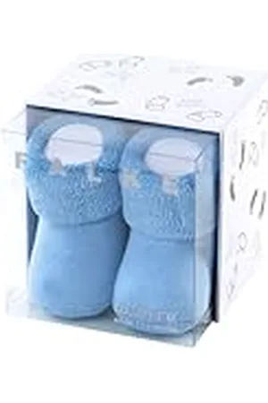 Falke Unisex baby första strumpor bomull vit grå många fler färger korta babystrumpor utan motiv tjocka med plysch enfärgad i presentförpackning 1 par, , 62/68 cm