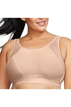 Glamorise Dam No-Sweat Mesh sport-BH utan bygel #1068 sport-bh (förpackning med 1)