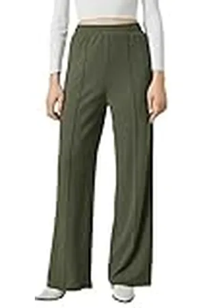 Koton Dam vida ben byxor elastisk midja ribbade byxor, , XL