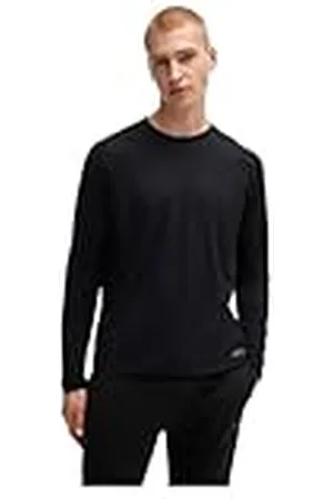 HUGO BOSS Återställning Lång Set Pyjama, Black1, XL, , XL