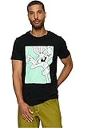 Merchcode Herr T-shirt Looney Tunes Bugs Bunny Funny Face Tee Regular Fit, bomull 100%, 4XL, , 4XL