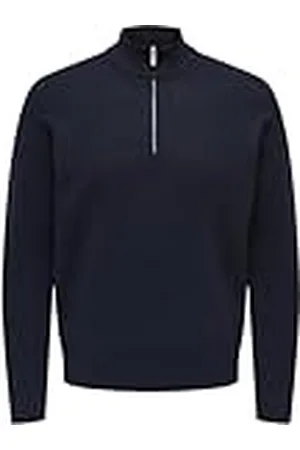 Only & Sons ONSCOOPER REG 12 halv dragkedja HIGH Neck Knit, , M