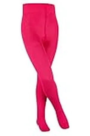 Falke Unisex, barn, familj, strumpbyxor, ventilerande, hållbar, biologisk bomull, ogenomskinlig, med komfortlinning, halkfri, slitstark, platt söm för tryckfri fotspets, 1 st, Rosa (Gloss 8550) ny