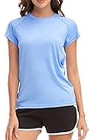 MEETWEE Dam surfskjorta Rash Guard UV-skjortor simning Tankini UPF 50+ kortärmad badskjorta badmode skjorta, , M