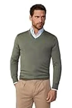 Hackett GMD Merino Silk V-tröja för män, , M