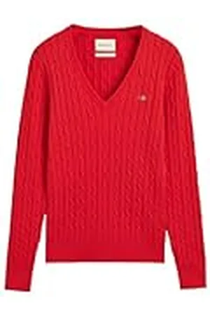 GANT FINE stickad V-hals, , XL