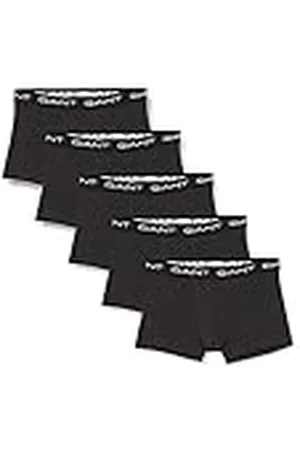 GANT Boxershorts för män, 5-pack boxershorts, svart, standard, svart, En Storlek