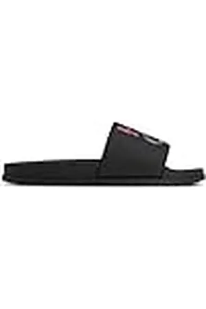 HUGO BOSS Herr Match it PVC-tofflor med jaglion och logotyptryck storlek