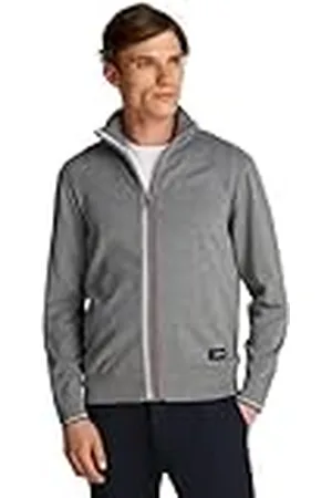 Tommy Hilfiger Herr RWB tippad bomull dragkedja genom tröja, , XS, , XS