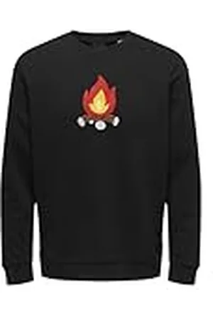 Only & Sons Onsoliver Reg Camp SWT Crew Neck Sweatshirt, , M