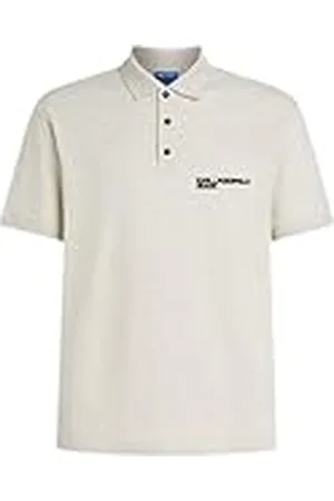 Karl Lagerfeld Regular pikétröja, män, grå, polo, , XXL