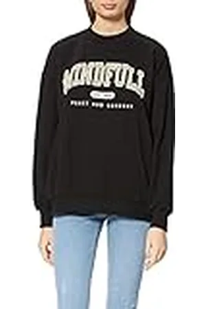 NA-KD Dam, mindfull tryckt tröja, sweatshirt, , 3XL