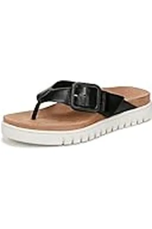 Vionic Kvinnors Uptown Marin Flip-Flop, Svart TMB Läder, 3.5 UK, , 36.5 EU