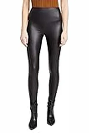 Yummie by Heather Thomson Dam Faux Läder Formning Legging Strumpor