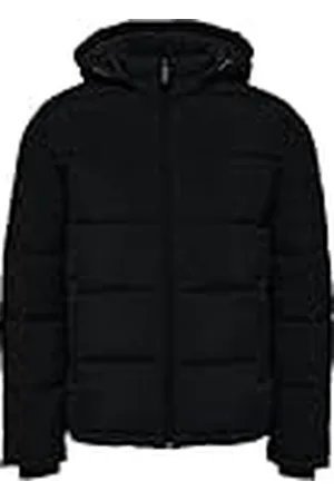 SELECTED Vadderad jacka med huva, , XXL