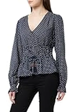Scotch&Soda V-ringad damtopp med elastisk midja blus, , 42
