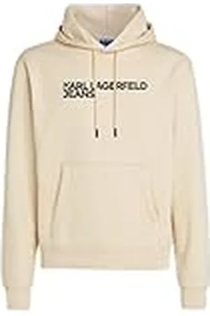 Karl Lagerfeld Herr reg logo huvtröja sweatshirt med huva, , XS