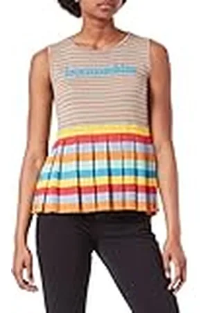 Moschino Dam Lurex viskos-bomull t-shirt, , 40