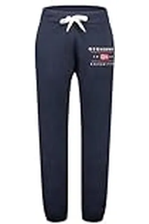Geographical Norway Mezolo Herrars Mezolo joggingbyxor stil - mjuka bekväma sportkläder - fritidskläder för män i bomull - höst vinter vår sommar (marinblå S), , S