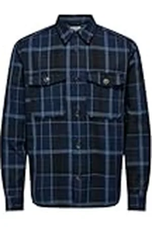 Only & Sons Onsmilo Life Ovr Check Ls Shirt Noos långärmad skjorta, , L