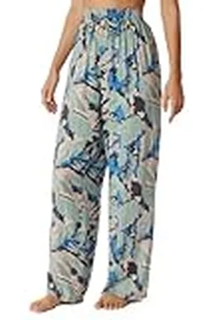 Schiesser Dam sovbyxor långa vävda byxor mix + avslappnad pyjamasunderdel, flerfärgad 4_181198, 44, , 44